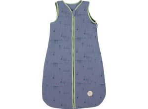 4055579555570 - Sterntaler® Schlafsack Kinnschutz Print für Babys und Kleinkinder blau OneSize