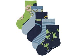 4055579617230 - - Socken FROSCH 5er Pack in marine Gr19-22