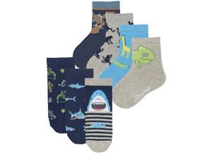 4055579618466 - - Socken ANIMALS 7er Pack in marine Gr17 18