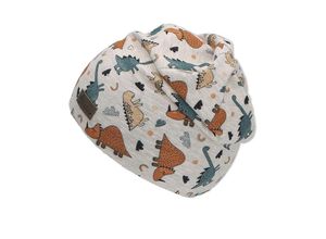 4055579692909 - - Beanie COOL DINO in silbergrau Gr47