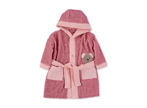 4055579958067 - - Frottee-Bademantel MAUS MABEL in rosa beere Gr98 104