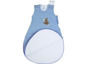 4055579958456 - Sterntaler® Schlafsack Emmi Stickerei Knöpfe wattiert für Babys blau 50 56