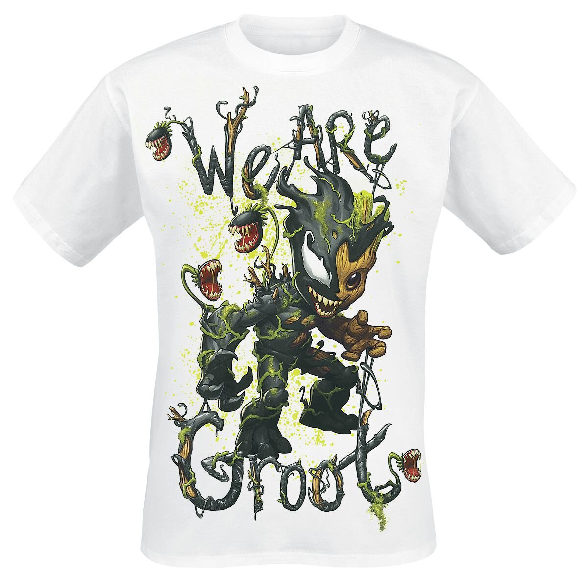 4055585306234 - Venomized Groot - We Are Groot T-Shirt weiß in 3XL 4055585306234 - Venomized Groot - We Are Groot T-Shirt weiß in 3XL