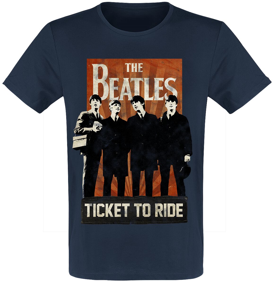 4055585413987 - Ticket To Ride T-Shirt navy in S