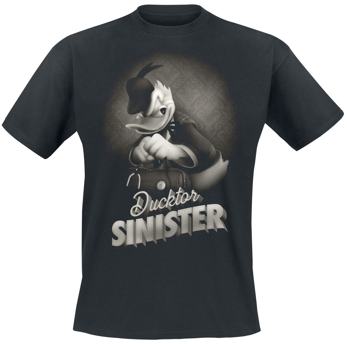 4055585468635 - Mickey Mouse Donald - Ducktor Sinister T-Shirt schwarz in M