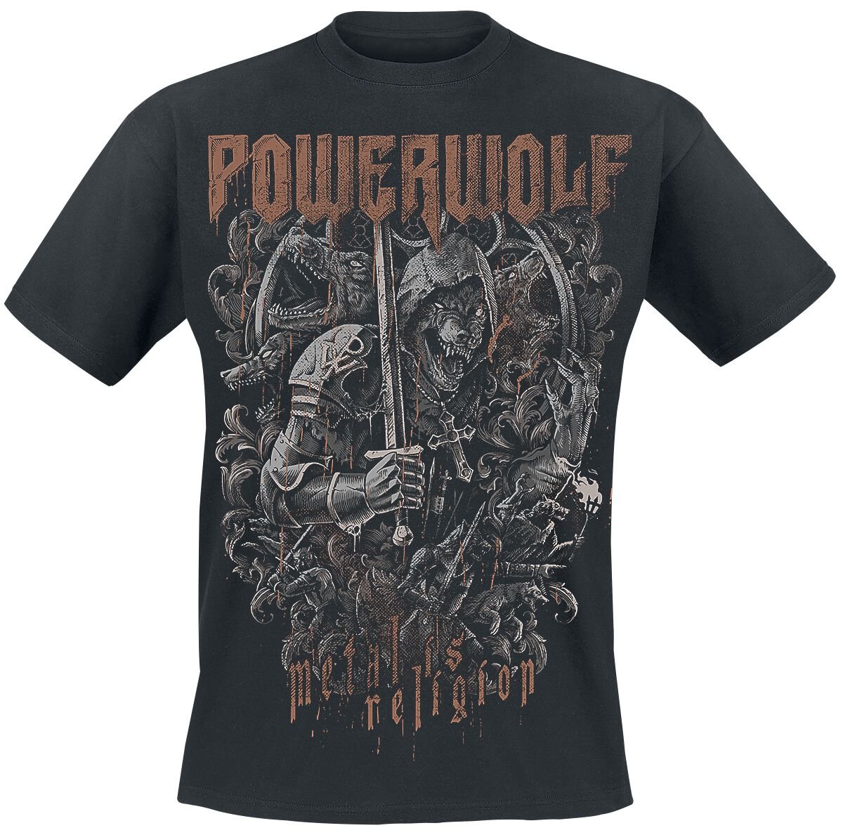 4055585474261 - Knights And Wolves T-Shirt schwarz in XXL 4055585474261 - Knights And Wolves T-Shirt schwarz in XXL