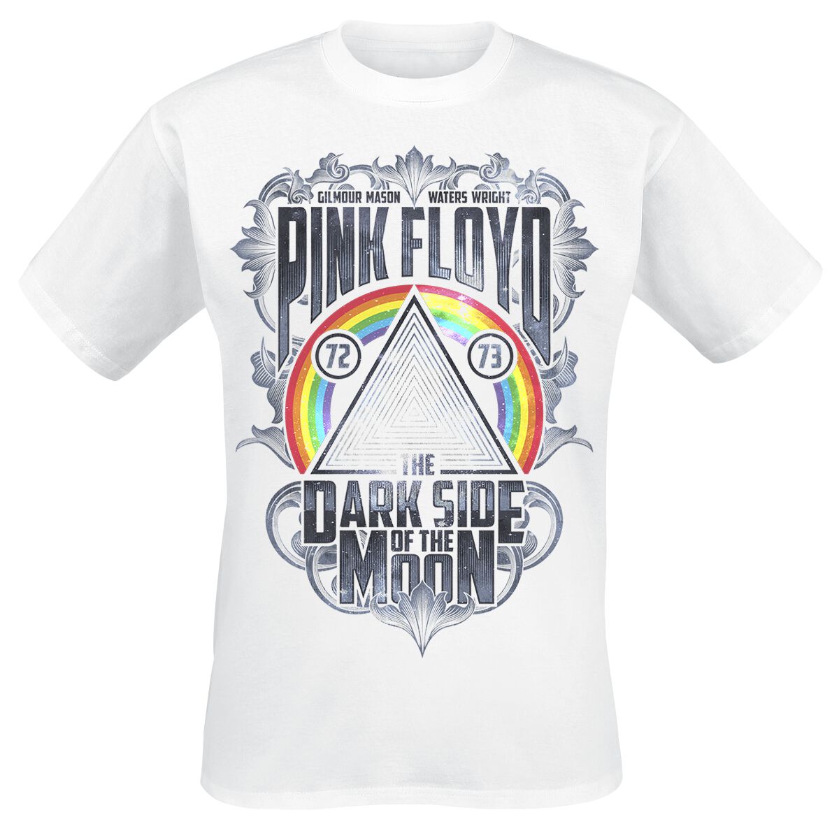 4055585475978 - The Dark Side Of The Moon T-Shirt weiß in S