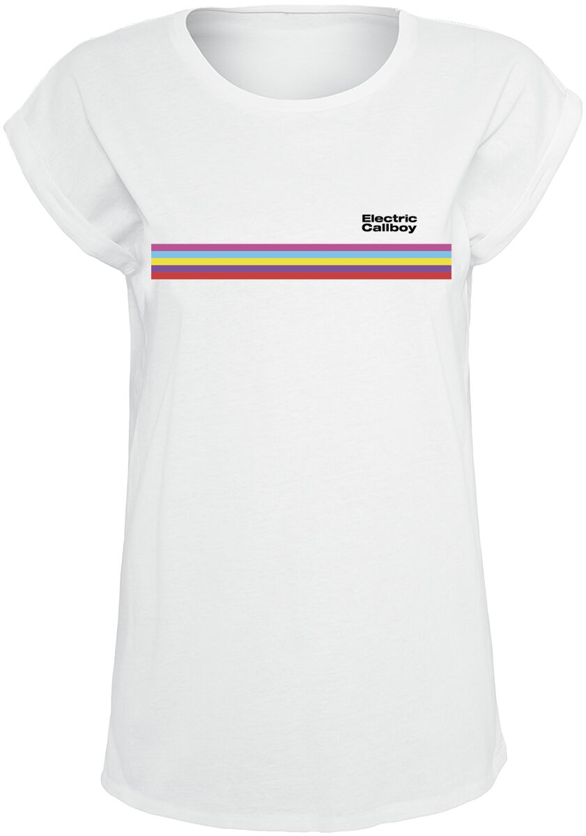 4055585482310 - Stripe T-Shirt weiß in M 4055585482310 - Stripe T-Shirt weiß in M