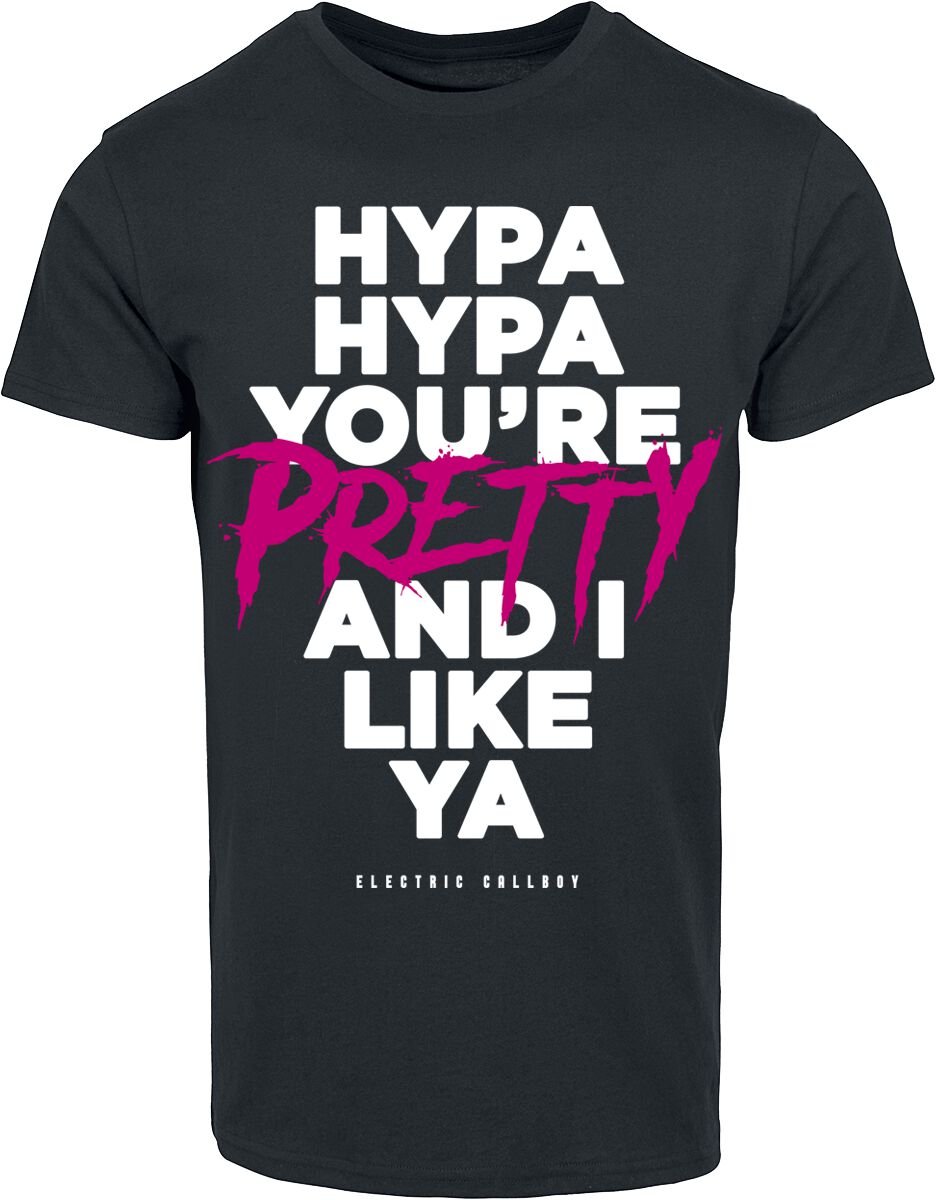 4055585484598 - Electric Callboy Hypa Hypa Lyrics T-Shirt schwarz in M