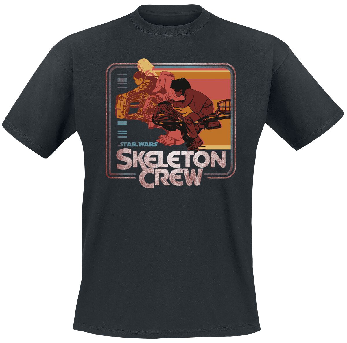 4055585532459 - Skeleton Crew - Retro Riding T-Shirt schwarz in M
