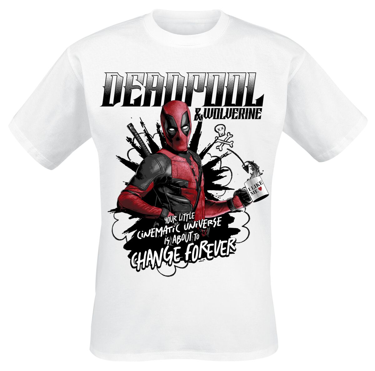 4055585535580 - Change Forever T-Shirt weiß in S 4055585535580 - Change Forever T-Shirt weiß in S