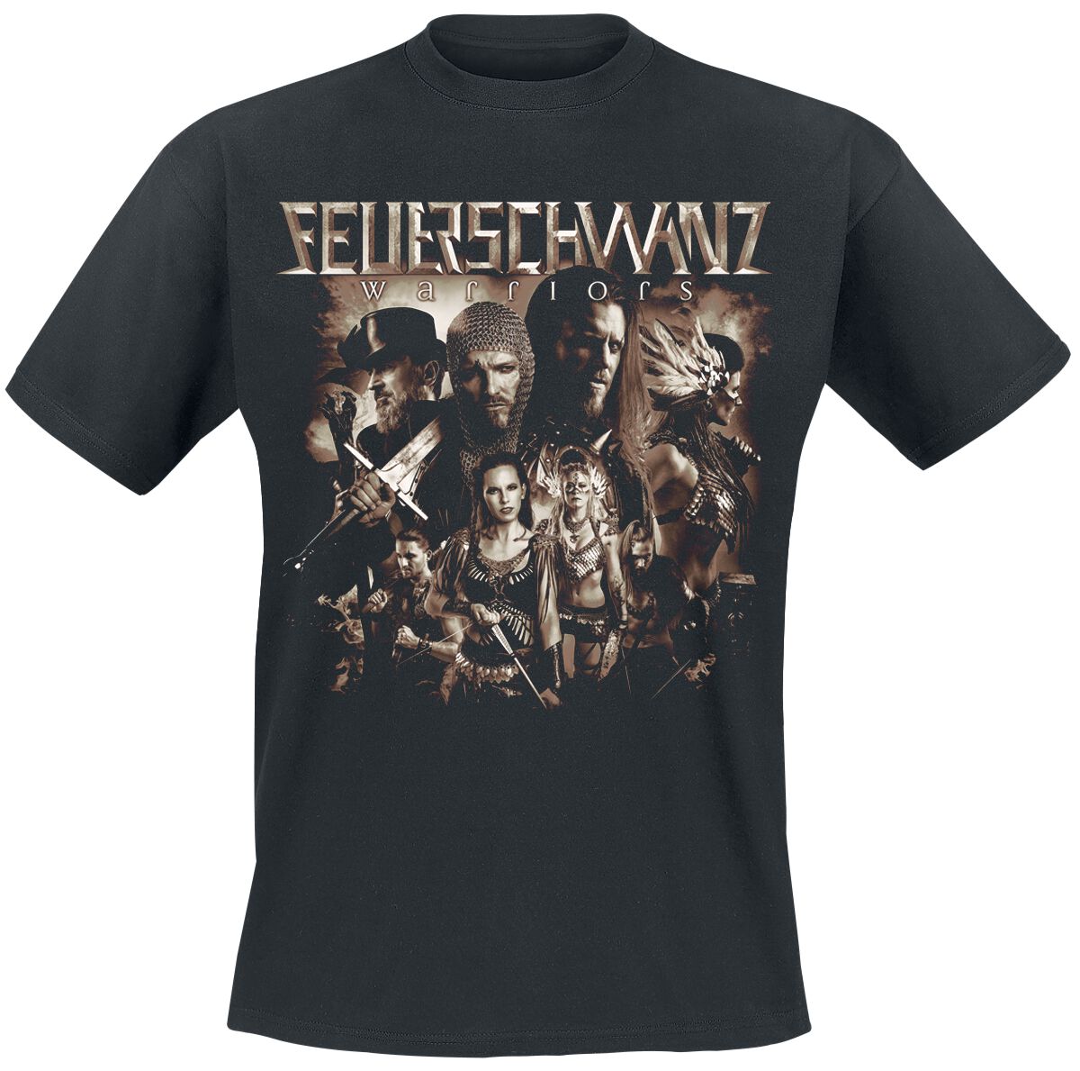 4055585538710 - Warriors T-Shirt schwarz in 3XL