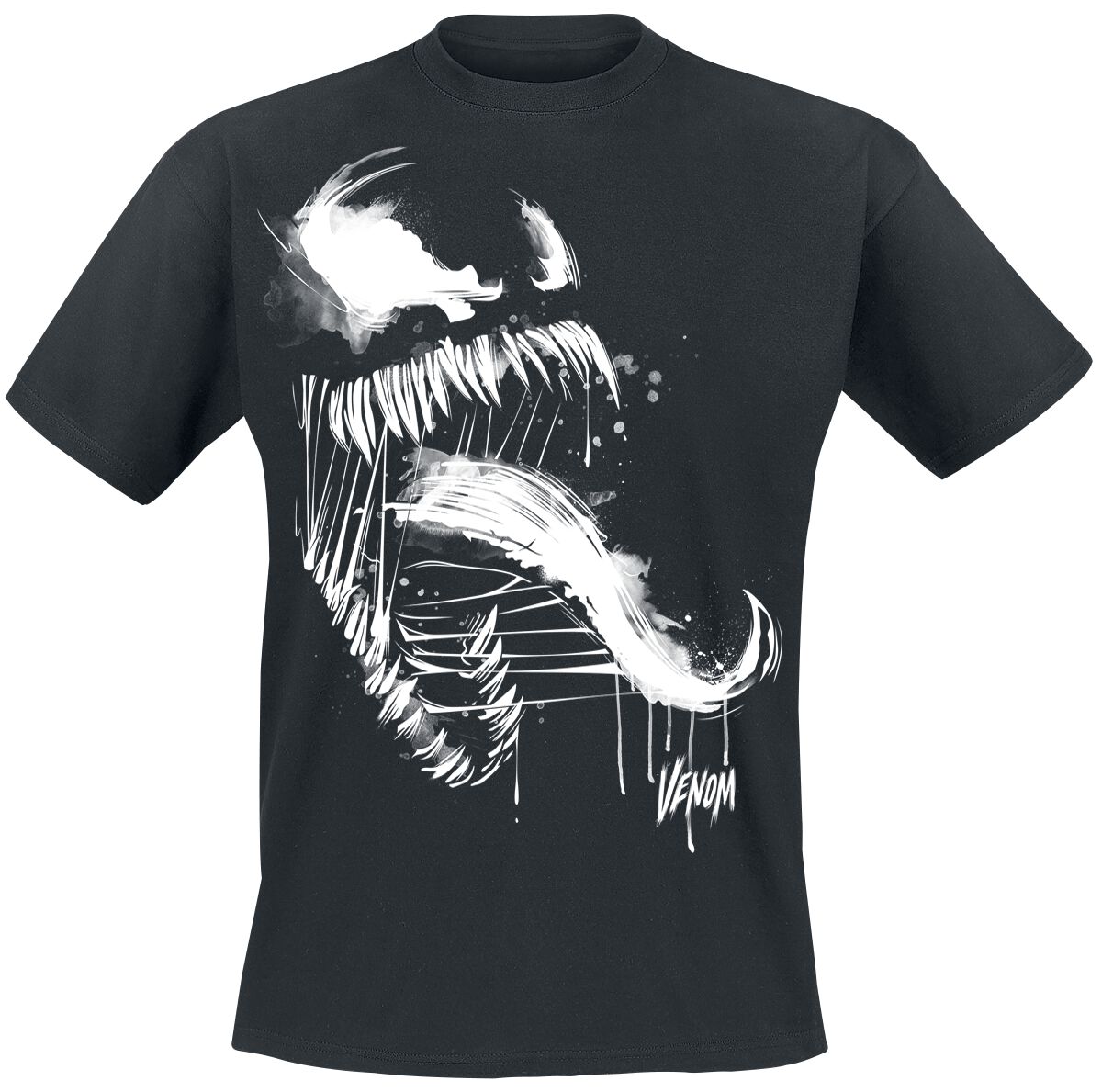 4055585539434 - Marvel Games - 2 - Venom Splatter T-Shirt schwarz in XL 4055585539434 - Marvel Games - 2 - Venom Splatter T-Shirt schwarz in XL