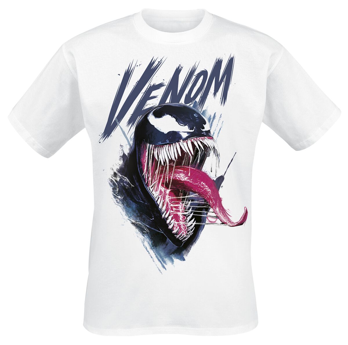 4055585539564 - Marvel Games - 2 - Venom Scratched T-Shirt weiß in S