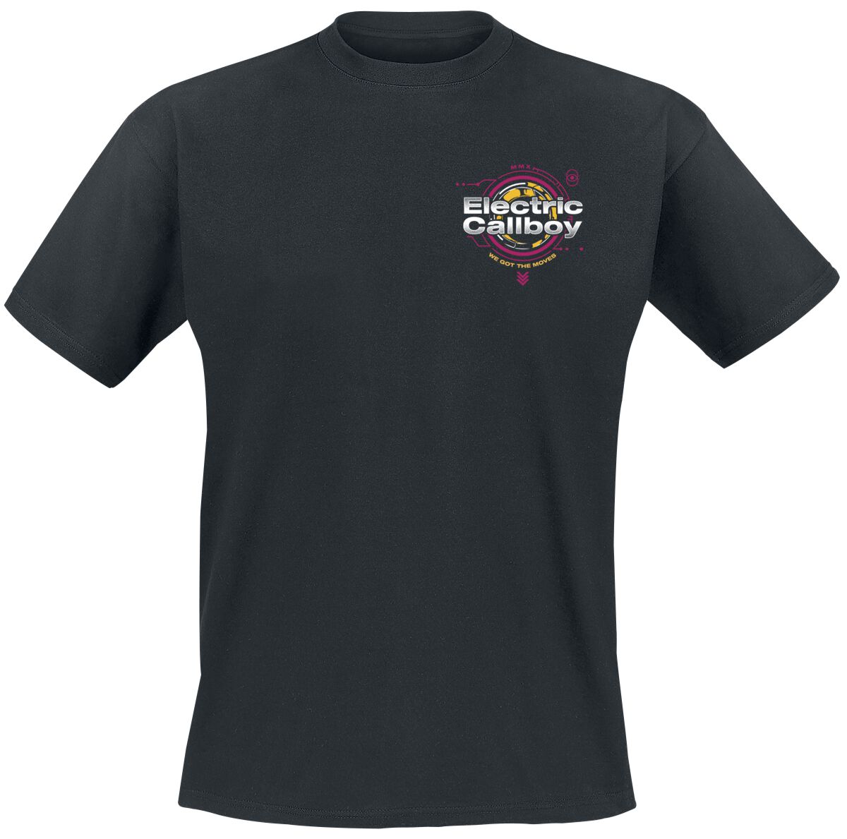 4055585540508 - Moves Tech Smile T-Shirt schwarz in S 4055585540508 - Moves Tech Smile T-Shirt schwarz in S