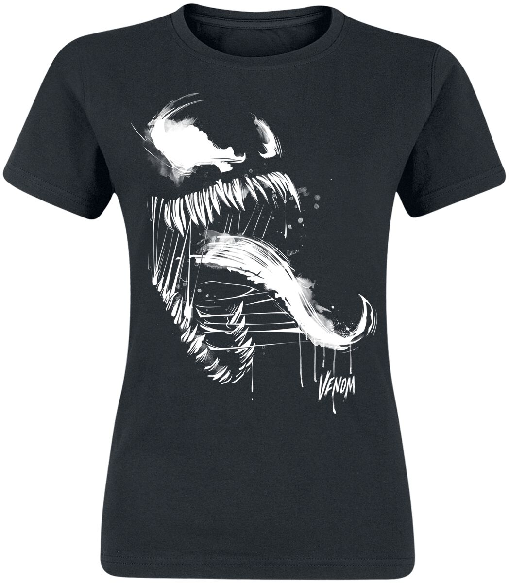 4055585548351 - Marvel Games - 2 - Venom Splatter T-Shirt schwarz in S