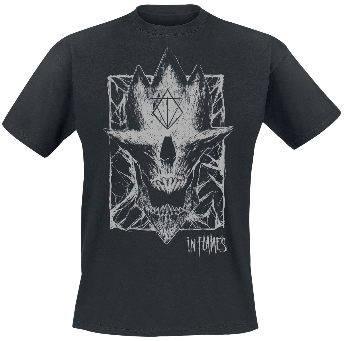 4055585552402 - Jester Skull T-Shirt schwarz in 3XL