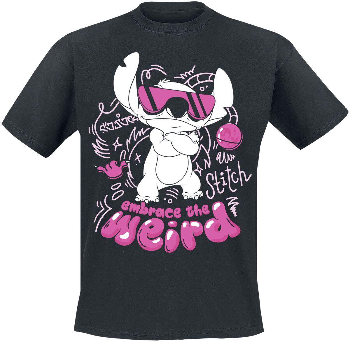4055585564559 - Embrace The Weird T-Shirt schwarz in L