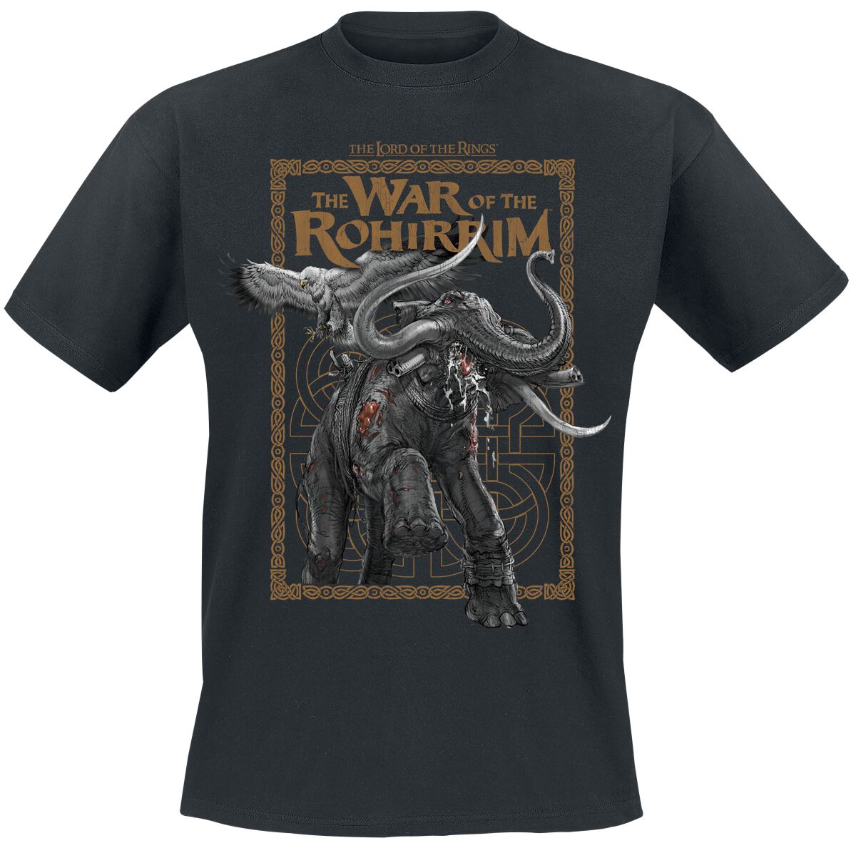 4055585574152 - Die Schlacht der Rohirrim - Rabid Mumak T-Shirt schwarz in L 4055585574152 - Die Schlacht der Rohirrim - Rabid Mumak T-Shirt schwarz in L
