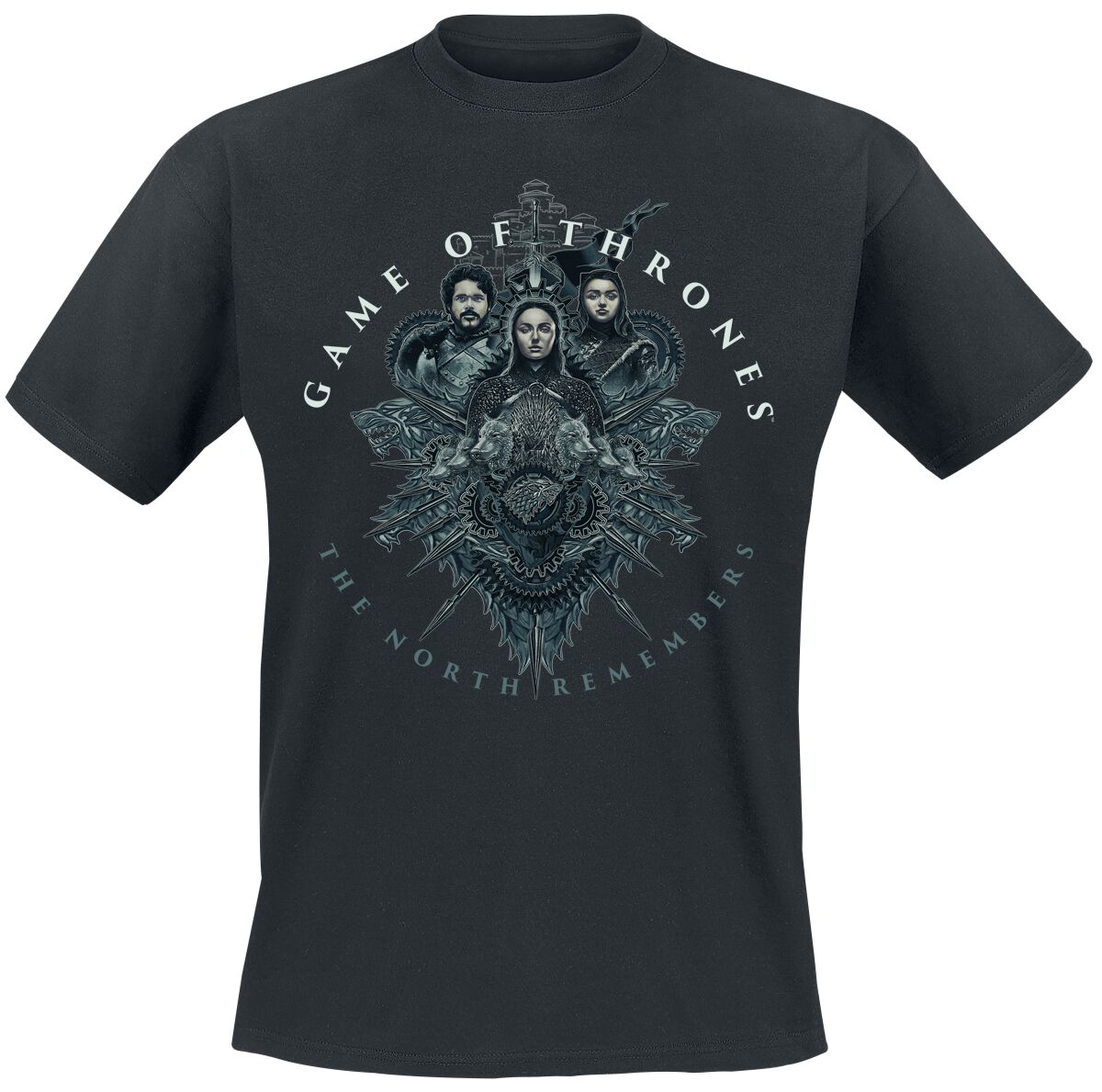 4055585574237 - The North Remembers T-Shirt schwarz in L 4055585574237 - The North Remembers T-Shirt schwarz in L