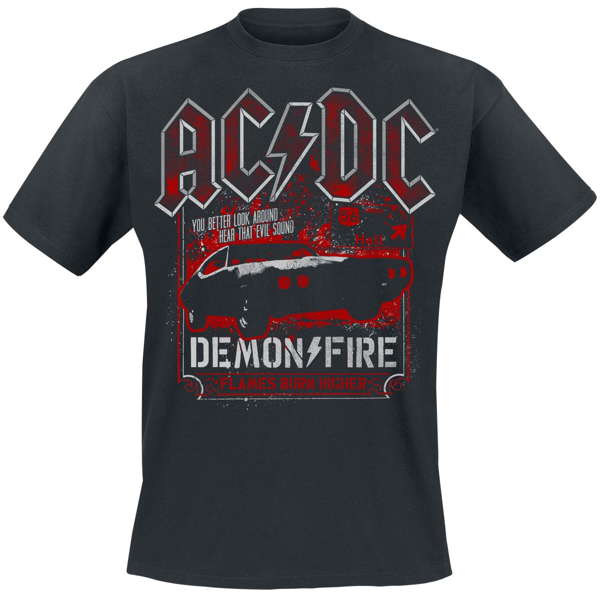 4055585576712 - AC DC Demon Fire Hell T-Shirt schwarz in 3XL