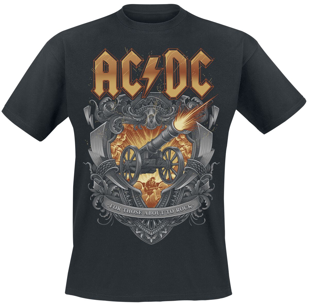4055585576781 - AC DC About To Rock Ornaments T-Shirt schwarz in 3XL 4055585576781 - AC DC About To Rock Ornaments T-Shirt schwarz in 3XL