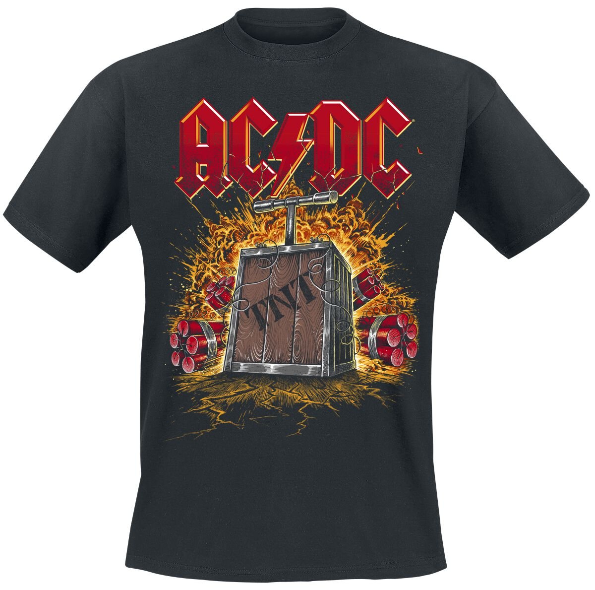 4055585576828 - AC DC TNT Explosion T-Shirt schwarz in L 4055585576828 - AC DC TNT Explosion T-Shirt schwarz in L