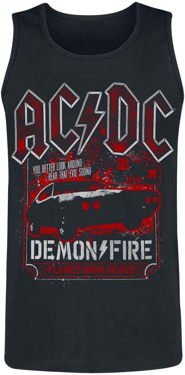 4055585576910 - AC DC Demon Fire Hell Tank-Top schwarz in XXL