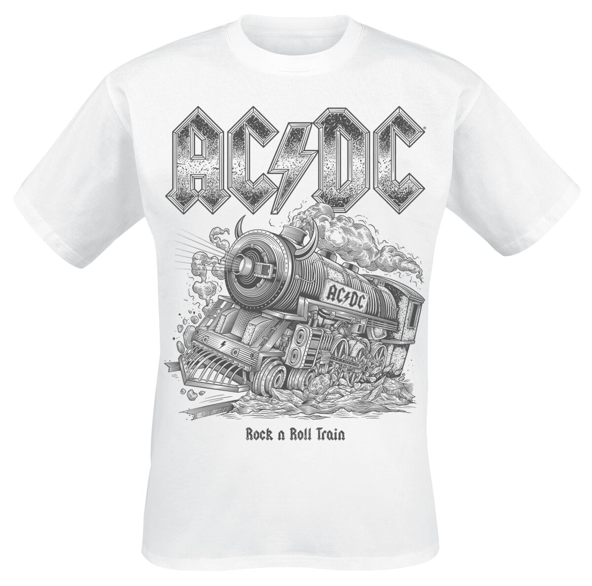 4055585577085 - AC DC RNR Train T-Shirt weiß in S