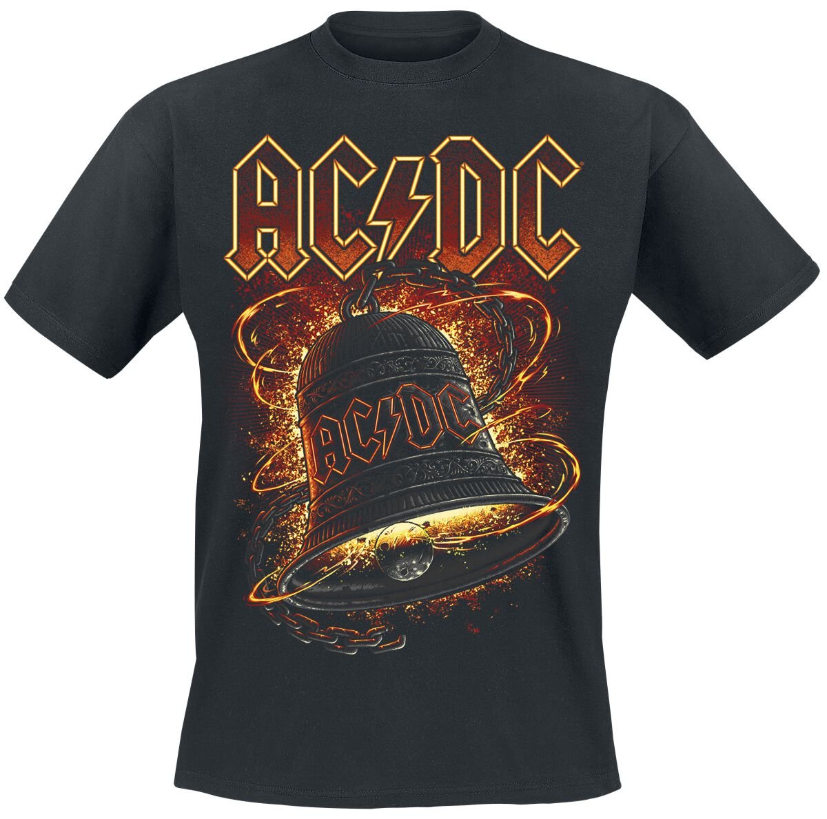 4055585578686 - AC DC Hells Bells Burning T-Shirt schwarz in S