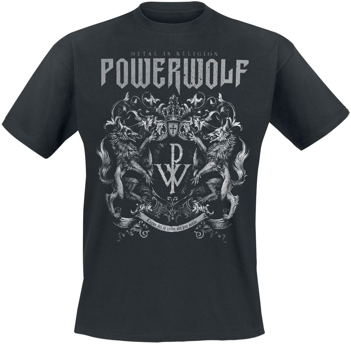 4055585580504 - Crest - Metal Is Religion - Heavyweight T-Shirt schwarz in XXL 4055585580504 - Crest - Metal Is Religion - Heavyweight T-Shirt schwarz in XXL
