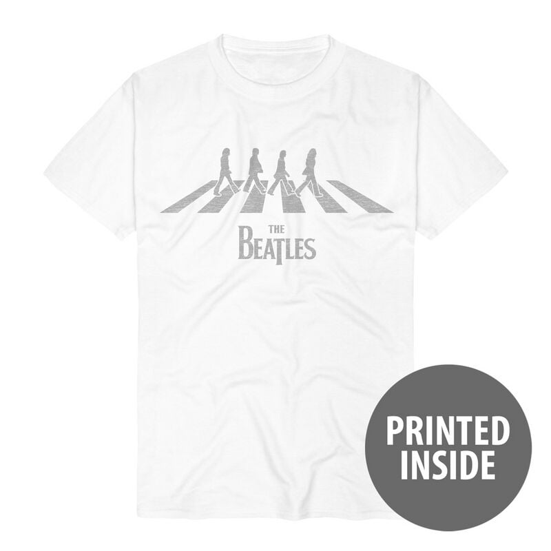 4055585606099 - Abbey Road Silhouette T-Shirt weiß in 3XL 4055585606099 - Abbey Road Silhouette T-Shirt weiß in 3XL