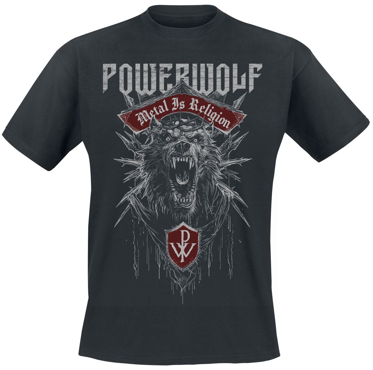 4055585911476 - Chaos Crest T-Shirt schwarz in 4XL