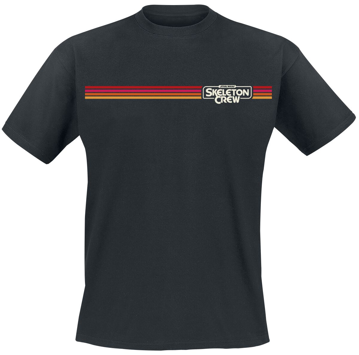 4055585922809 - Skeleton Crew - Retro Stripes - beidseitig bedruckt T-Shirt schwarz in XL