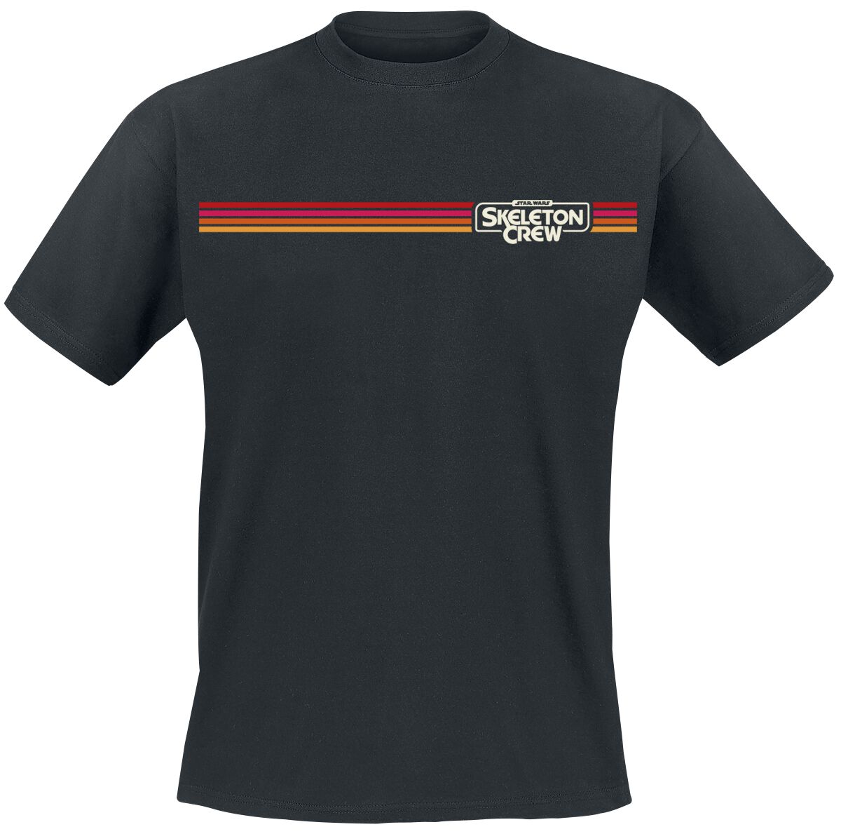 4055585922823 - Skeleton Crew - Retro Stripes - beidseitig bedruckt T-Shirt schwarz in M