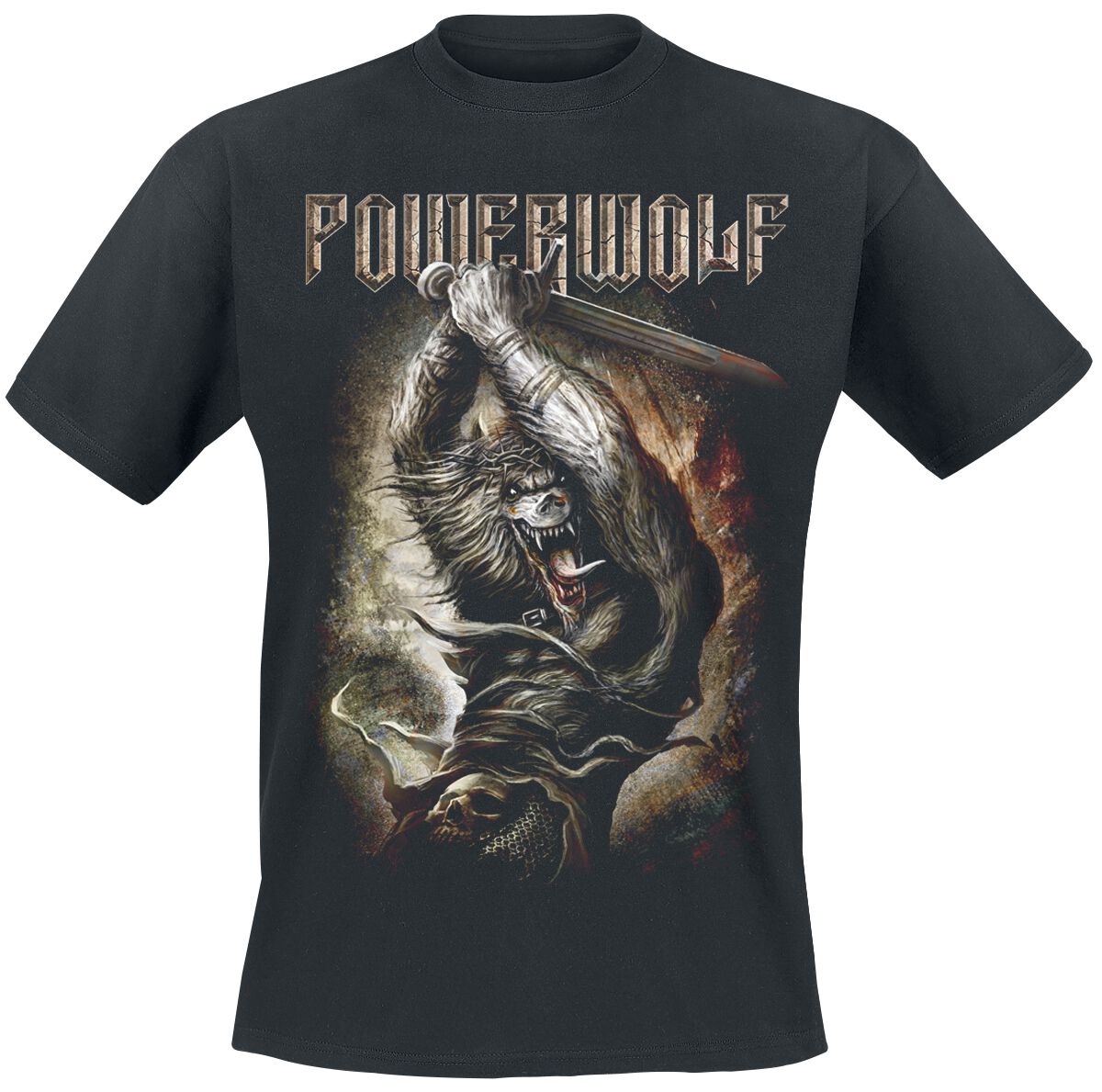 4055585941503 - Wolves Of War T-Shirt schwarz in 5XL