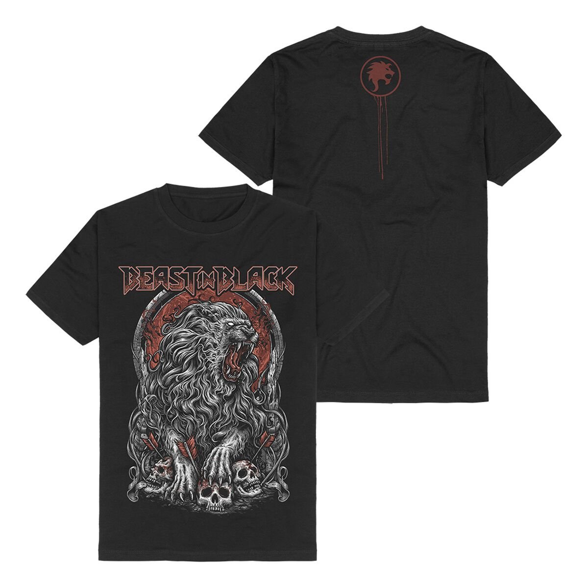 4055585942326 - Blood Of A Lion T-Shirt schwarz in 3XL