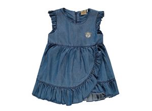 4055592591630 - - Kleid FLOUNCE mit Flügelärmeln in denim blue Gr104