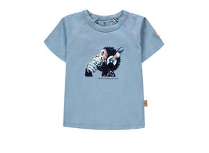 4055592600257 - - T-Shirt MONKEY SOUNDS in blue fog Gr116