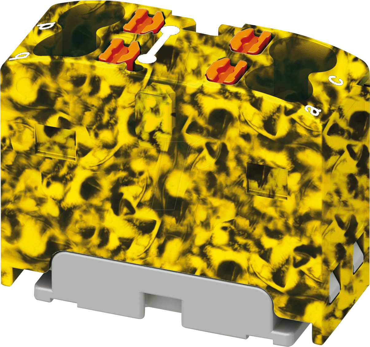 4055626643335 - PHOE 1046620 - Verteilerblock PTFIX 4x15 schwarz-gelb