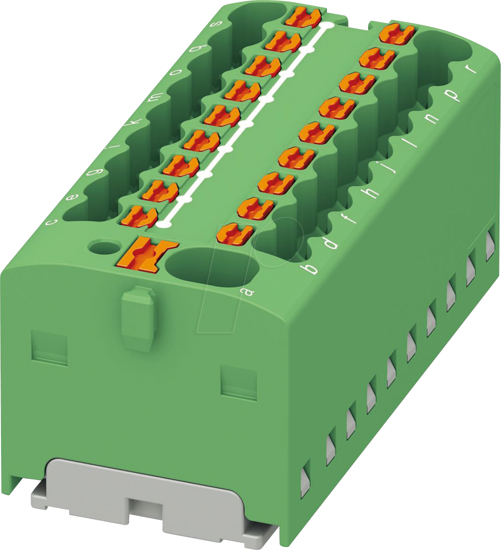 4055626663272 - PHOE 1047422 - Verteilerblock PTFIX 4 18x15 grün