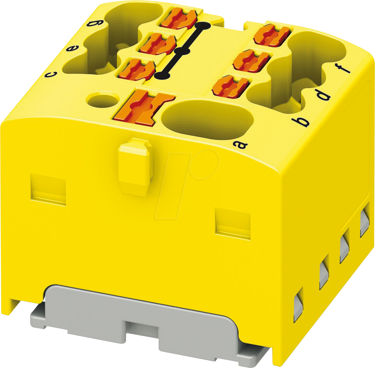 4055626665764 - PHOE 1047471 - Verteilerblock PTFIX 4 6x15 gelb