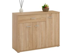 4055641941263 - Caro-möbel - Sideboard estelle mit 3 Türen 1 Schublade in Sonoma Eiche