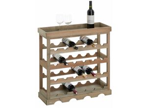 4055641945834 - Caro-möbel - Weinregal vino für 24 Flaschen naturfarben