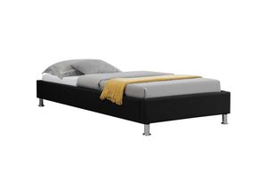 4055641950746 - Caro-möbel - Futonbett laredo 90x200 cm Stoff in schwarz