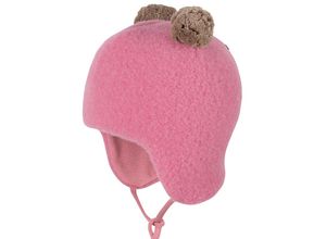 4055672226711 - PURE PURE BY BAUER - Wollfleece-Mütze 2 BOMMEL in dusty pink Gr41