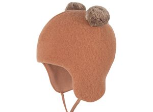 4055672226827 - PURE PURE BY BAUER - Wollfleece-Mütze 2 BOMMEL in mocha Gr39