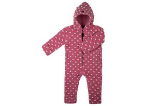 4055672239209 - PURE PURE BY BAUER - Fleece-Overall WALK DOTS mit Wolle in dusty pink creme Gr62 68