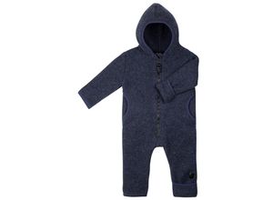 4055672239629 - PURE PURE BY BAUER - Wollfleece-Kapuzenoverall MINI in marine Gr74 80