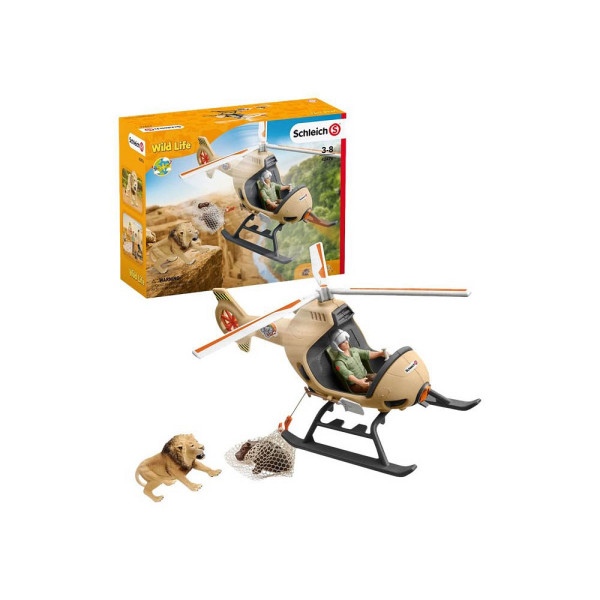 4055744038822 - Schleich® Wild Life 42476 Helikopter Tierrettung Spielfiguren-Set